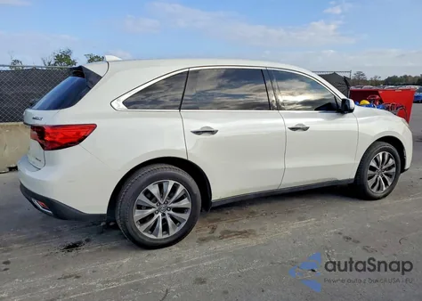 2015 Acura Mdx Technology from USA, damaged, VIN 5FRYD4H4XFB015233